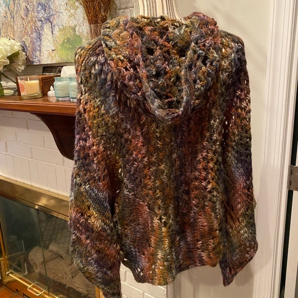 Express Bohemian Sweater Poncho - Picture 3 of 12